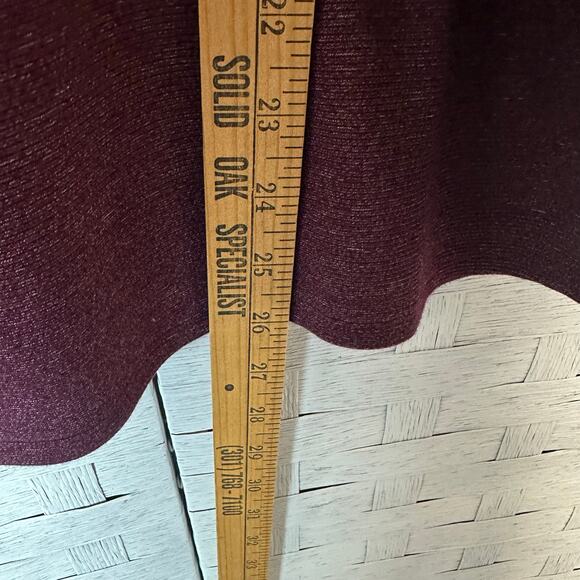 J Jill wearever collection women’s sweatshirt burgundy mock neck button shoulder - Picture 7 of 9